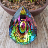 Stunning 76mm AB-Color K9 Crystal Prism Chandelier Suncatcher Designed For Hanging