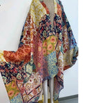 Sexy See Long Loose Kimono Kaftan Cover Up / Casual Robe