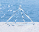 10 Inch Quartz Crystal Singing Pyramid for Sound Healing and Meditation. Mind, Body and Spirit