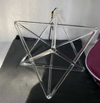 9inch Clear Quartz Crystal Singing Merkaba / Pyramid For Meditation Sound Healing