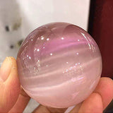 40 / 50 / 60 MM Beautiful Rare Natural Cat's Eye Stone Crystal Quartz Healing Sphere