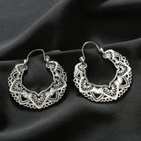 Fashion Jewelry! Vintage Styled Gold / Silver Colored Hollow Metal Dangle Earrings