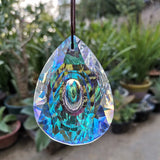 Stunning 76mm AB-Color K9 Crystal Prism Chandelier Suncatcher Designed For Hanging