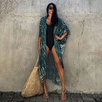 Colourful Airy Rayon Casual Beach Summer Swimwear Cover Up