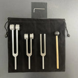 Aluminum Alloy Three-piece Tuning Fork 128HZ 256HZ 512HZ Yoga Meditation Healing Sound Therapy Set
