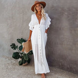 Sexy Polyester Bathing Suit Beach Cover-ups and Casual Lounge Wear