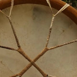 Large Sheepskin and Birchwood Drum for Sound Healing Meditation Ceremony Portable Percussion Musical Instrument