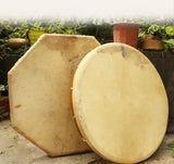 Large Sheepskin and Birchwood Drum for Sound Healing Meditation Ceremony Portable Percussion Musical Instrument