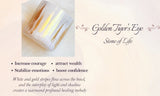 Stunning Hand Painted, Golden Tiger's Eye, Quartz Crystal Singing Bowl & Mallet