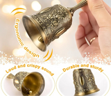 Bring back the bells!!  Hand Sized & Hand Held Assorted Metal Bells. Figured and Smooth Finishes.