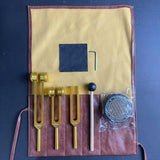 Aluminum Alloy Three-piece Tuning Fork 128HZ 256HZ 512HZ Yoga Meditation Healing Sound Therapy Set