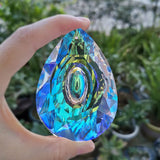 Stunning 76mm AB-Color K9 Crystal Prism Chandelier Suncatcher Designed For Hanging