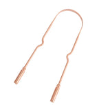 High Quality Ayurvedic Pure Copper Tongue Scraper With Metal Box For Optimal Oral Cleaning and Hygiene (3 Styles)