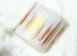 Stunning Hand Painted, Golden Tiger's Eye, Quartz Crystal Singing Bowl & Mallet