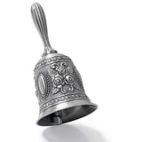 Bring back the bells!!  Hand Sized & Hand Held Assorted Metal Bells. Figured and Smooth Finishes.