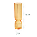 Retro Orange Nordic Glass Candleholder Creative Home Decor Lighting
