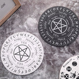 Wooden Black n' White Pendulum Board With Stars Sun And Moon For Divination