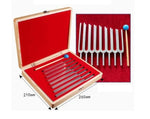 8pcs Solfeggio Sound Healing Tuning Fork Set With Wooden Box