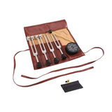 A Power Punch of Healing Frequencies! (128Hz, 136.1Hz, 256Hz, 384Hz) Aluminum Alloy Tuning Fork Set With Activator & Rubber Bases For Sound Therapy and Overall Wellness