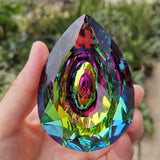 Stunning 76mm AB-Color K9 Crystal Prism Chandelier Suncatcher Designed For Hanging