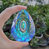 Stunning 76mm AB-Color K9 Crystal Prism Chandelier Suncatcher Designed For Hanging