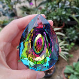 Stunning 76mm AB-Color K9 Crystal Prism Chandelier Suncatcher Designed For Hanging