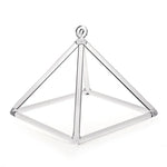 3 - 9 Inch Quartz Crystal Singing Pyramid Sound Healing Instrument for Mind, Body and Spirit