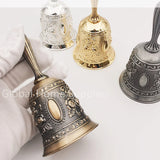Bring back the bells!!  Hand Sized & Hand Held Assorted Metal Bells. Figured and Smooth Finishes.