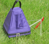 Purple Crystal Singing Pyramid Protection Travel Bag