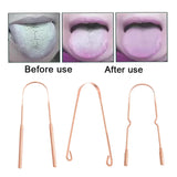 High Quality Ayurvedic Pure Copper Tongue Scraper With Metal Box For Optimal Oral Cleaning and Hygiene (3 Styles)