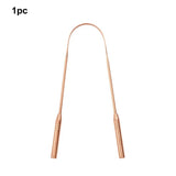 High Quality Ayurvedic Pure Copper Tongue Scraper With Metal Box For Optimal Oral Cleaning and Hygiene (3 Styles)