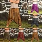 Casual, Printed, Loose Fitting, Cotton Blend Harem Pants