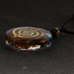 Energy Generating, 7 Chakras Orgonite Amulet  / Pendant Necklace  For EMF Protection And Balancing