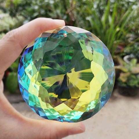 76MM Crystal Prism Glass Suncatcher