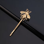 Exquisite & Elegant Gold Bee Fashion Hairpin - Side Clip Hair Accessory