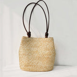 Bohemian, Large Capacity, Straw Ratan Shoulder / Beach Bag / Tote