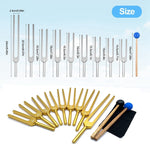 Set of 9 Aluminum Alloy Solfeggio Tuning Forks For Healing Chakra Sound Therapy