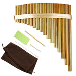 High Quality, Bamboo, 18 Pipe Pan Flute (F Key) Woodwind Chinese Traditional Instrument